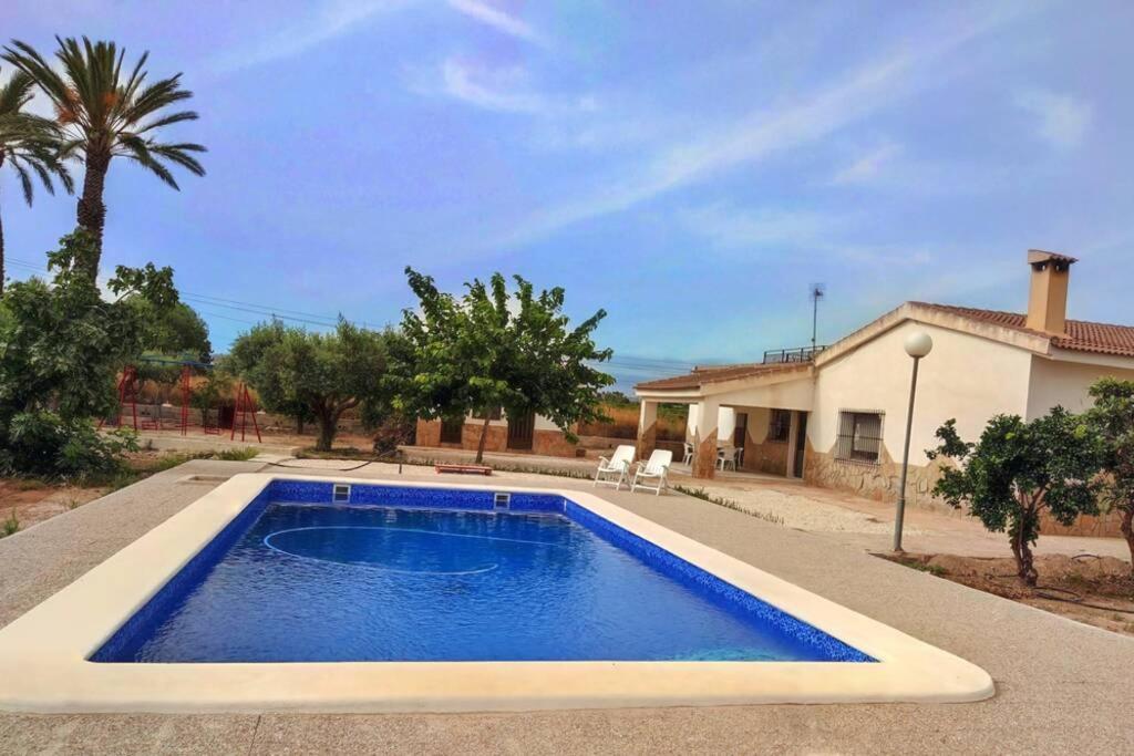 Villa Rustica Privada Con Gran Chalet Y Piscina Elche Exterior photo